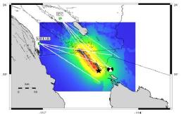 7.2 via Infrasonic Observations of Ground Shaking