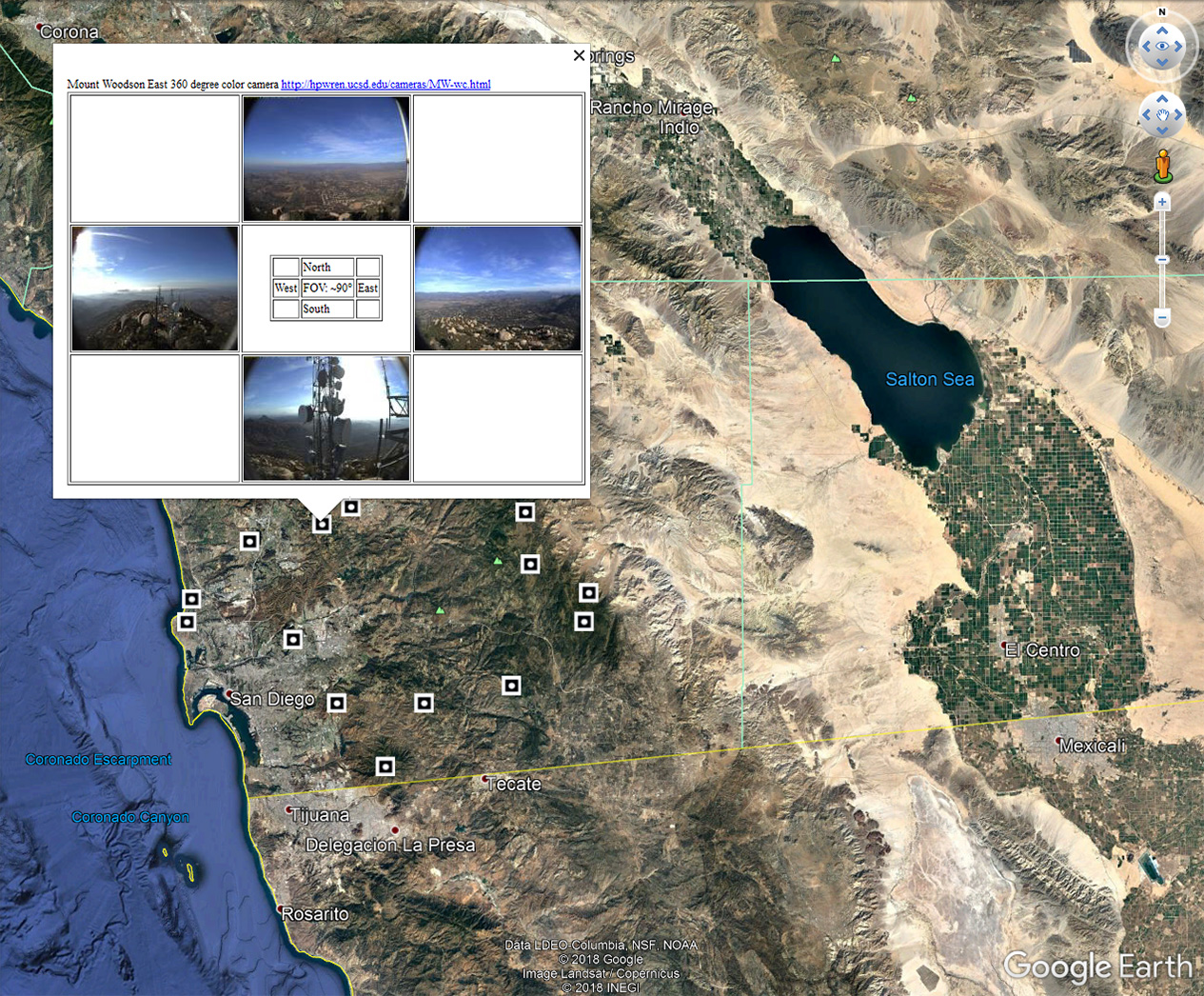 how to view live cameras on google earth