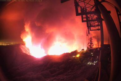 Holy Jim Fire, as viewed by an HPWREN camera